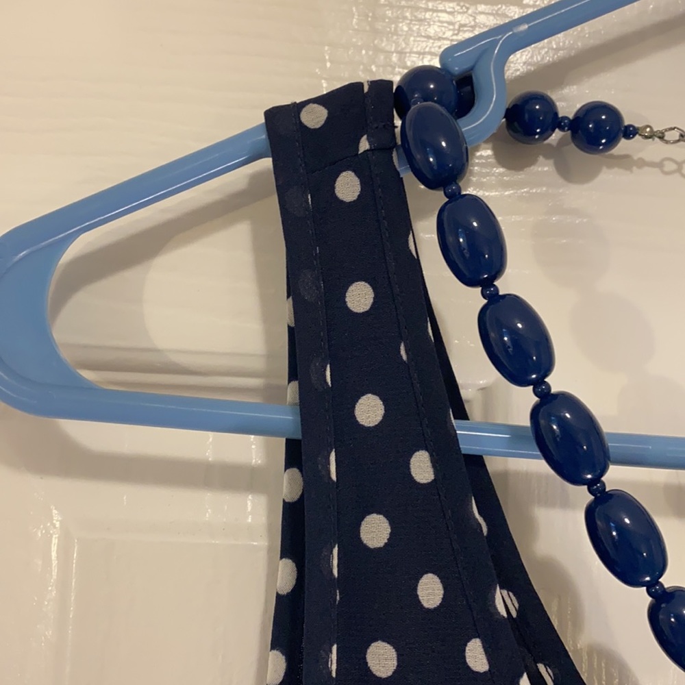 H&M Navy Polka Dot Sundress size 4 - Picture 5 of 7